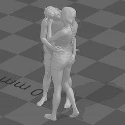 Capture2.jpg Бесплатный STL файл Целующаяся пара・3D-печатный дизайн для скачивания