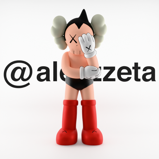 🤖 Kaws Astroboy・ STL File for 3D printing・Cults