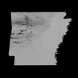 4.png Topographic Map of Arkansas – 3D Terrain