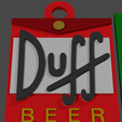 DUFF.png keychain simpsons/ keychain simpsons