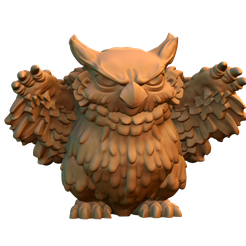untitled.492.png Бесплатный STL файл Owlbear Cub・3D-печатный объект для загрузки