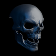 skull.png 3D Printable Articulated Skull Mask with Movable Jaw – Cosplay, Halloween & Costume Prop