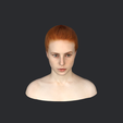 model-4.png Beautiful redhead woman-bust/head/face ready for 3d printing