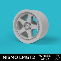 1.jpg STL file Nismo LMGT2 - wheel only - 1:64・3D printable model to download, chose1337