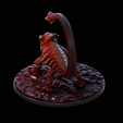 Agascorpion-highpoly-10.png Agascorpion hell monster statue fantasy agama / Scorpio POSE 1