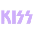 4_cuarta capa letras amarillas.stl Kiss sign, poster, multicolor logo Rock music group