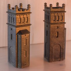 006a.jpg STL file H0/other scales bridge tower building model・3D printable model to download