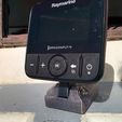 dragonfly45-stand2.jpg Raymarine Dragonfly4 and Dragonfly5 fishfinder mount (plus Westerly Nimrod adapter)