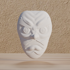 0001.png Fichier 3D Fichier : Cosplay Demon Slayer Sakonji Urokodaki masque au format numérique・Modèle pour imprimante 3D à télécharger, Mak3_Me_Studio