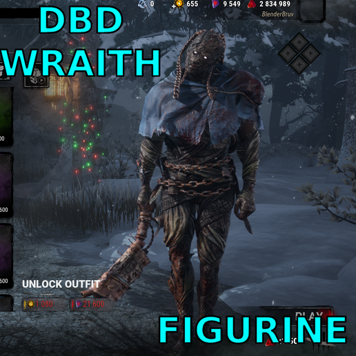 DBD Figurine Mangled Wrecker Wraith Killer STL – Dead by Daylight 3D Print Figurine Horror Game Statue for Resin & FDM cosmetic, outfit, costume, Free, HOliday, Halloween, Present, GIft,