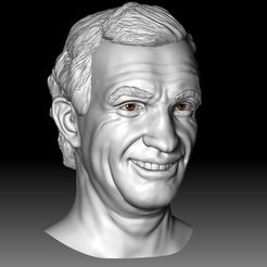 j1.jpg STL file jean paul belmondo le professionnel smiling head・3D printing idea to download