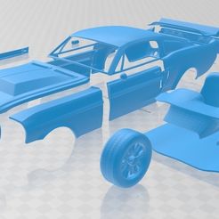 foto 1.jpg STL file Ford Mustang Shelby GT500 Eleanor 1967 Printable Car・3D printable model to download