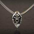 2.jpg Grim Reaper Skull Pendant