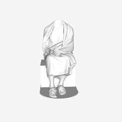 Capture d’écran 2018-09-21 à 18.28.30.png Fichier STL gratuit Philosophe assis : Chrysippus ( ?) au Louvre, Paris.・Objet imprimable en 3D à télécharger