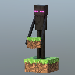 Enderman3.png STL file ENDERMAN - MINECRAFT・3D print model to download