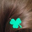In_hair.jpg Shamrock Bobby Pin