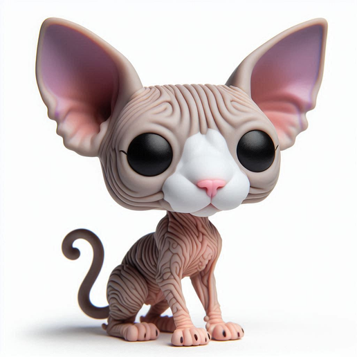 Egyptian Cat (Sphynx) Funko Style - 3D Collectible Figure