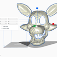 Mangle-mask-measurements.png Mangle Mask (FNAF / Five Nights At Freddy’s)