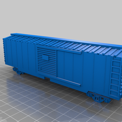 box_car.png Free STL file 40ft Ho USA Box car・3D printing idea to download