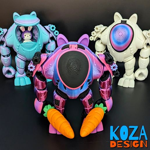 🤖 Bunny Bot.・ STL File for 3D printing・Cults