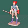LYON-LIDER-MODELO.jpg Lion leader of the Thundercats in a new version based on the classic 80's TV cartoon with five points of articulation, sword and base.