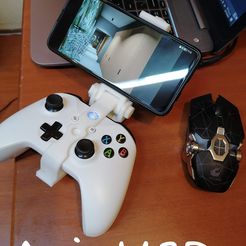 Picsart_23-01-23_23-35-38-542.jpg Fichier STL Support pour smartphone à clipser sur le joystick de la XBOX One・Plan pour imprimante 3D à télécharger
