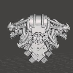 4_Headed_Dragon_Pack_2020-05-31_154152.png Fichier STL gratuit Pack Dragon à 4 têtes・Modèle à télécharger et à imprimer en 3D