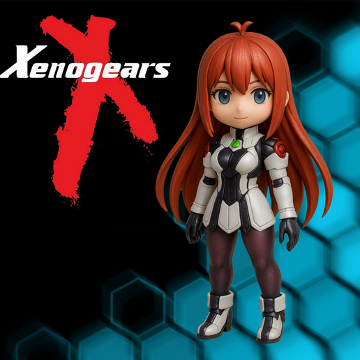 🎮 Xenogears - 9 Characters Pack | 3D Chibi Figures Collection