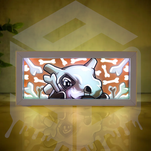 STL file Cubone - Light Box 📦 ・Template to download and 3D print・Cults