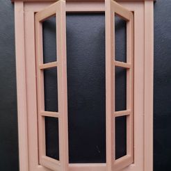 20220227_143845.jpg 1/12 Hinged Dollhouse window (Model No.6)