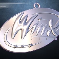 winxclub-chorn.jpg Free 3D file Winx Club Christmas Ornament・3D printing design to download