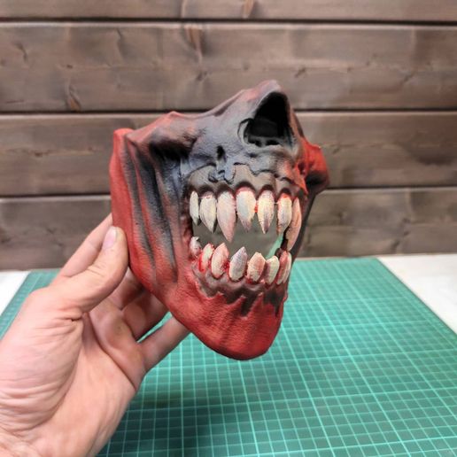y2SDMpk4eYw.jpg STL file ZOMBIE MASK・Template to download and 3D print, freeclimbingbo