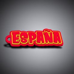 espana.jpg STL file Keychain España・Template to download and 3D print, Nani-Br