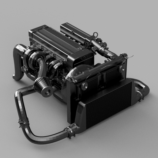 🎲 1jz RC engine 1/10・ STL File for 3D printing・Cults