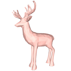 model.png Deer low poly no.2