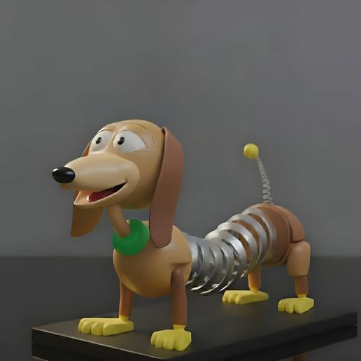 🐕 Slinky Dog Modelo estático imprimible en 3D (Toy Story