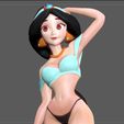17.jpg JASMINE PRINCESS SEXY STATUE ALADDIN  DISNEY ANIME CHARACTER GIRL 3d print