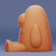 1000021234.jpg Cute Sitting Monster 3D Printing Model