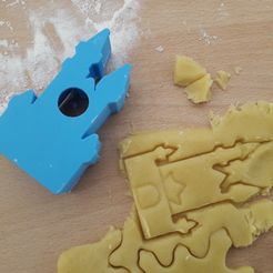 20180508_190437.jpg Archivo 3D gratis Castle Neuschwanstein Cookie Cutter / Stamp (45 x 75mm)・Diseño de impresora 3D para descargar