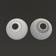 01.png Decorative Lattice Lampshade – Geometric Dome Light Shade 3D Model for an E27 base