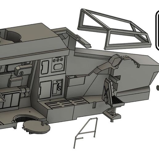 ⭐ Star wars The rebels Ghost Figter 1 articulated DERROWN 3D print ...
