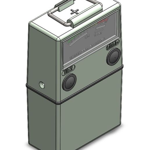 Ghostbusters 1 Egon Spengler Radiacmeter IM-179 Gamma Dose Rate Meter Props 3D model
