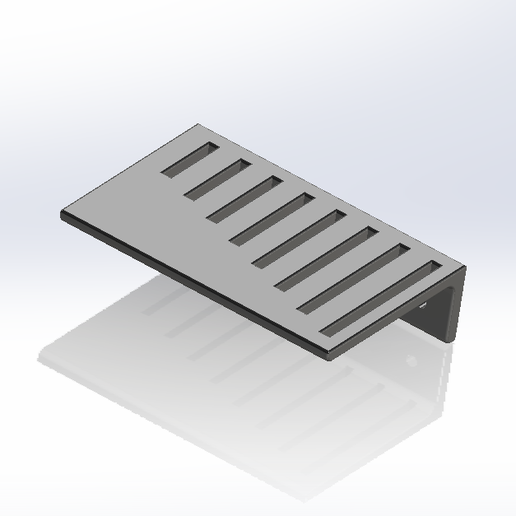 Wall-Mounted Knife Holder | 3D Printable Kitchen Organizer 3D model