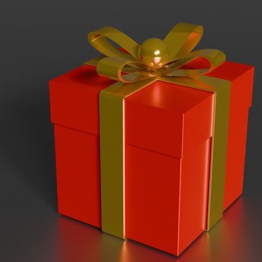 🎁 Gift Box・ OBJ File for 3D printing・Cults