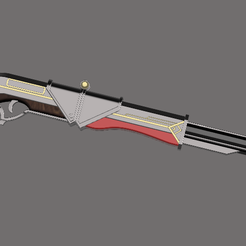 1.png Archivo STL Arcano: League of Legends - Modelo 3D del rifle de Caitlyn・Objeto de impresión 3D para descargar