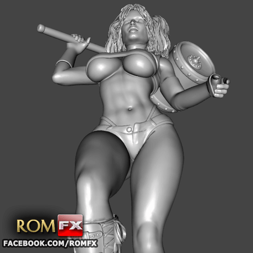 arlequina impressao11.png -Datei Harley Quinn Sexy 3D Druckbare Action Figur herunterladen • 3D-druckbare Vorlage, ROMFX