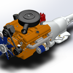 Picture1.png Archivo STL 1/24 Scale MOPAR Small Block V8 (Chrysler LA) STOCK Base Motor File Pack・Modelo de impresión 3D para descargar