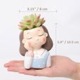 190e2649363bf018541b91cd46a0248d.jpg Decoration Planter Pot Cute Girl 6 stl for 3D printing