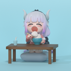 1.png kanna maid dragon chibi diorama