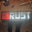 Rust Led Sign